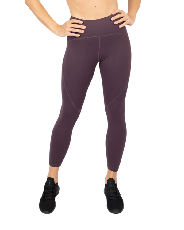 Premium High-Waisted-Dark Purple Leggings-Atum -47672198