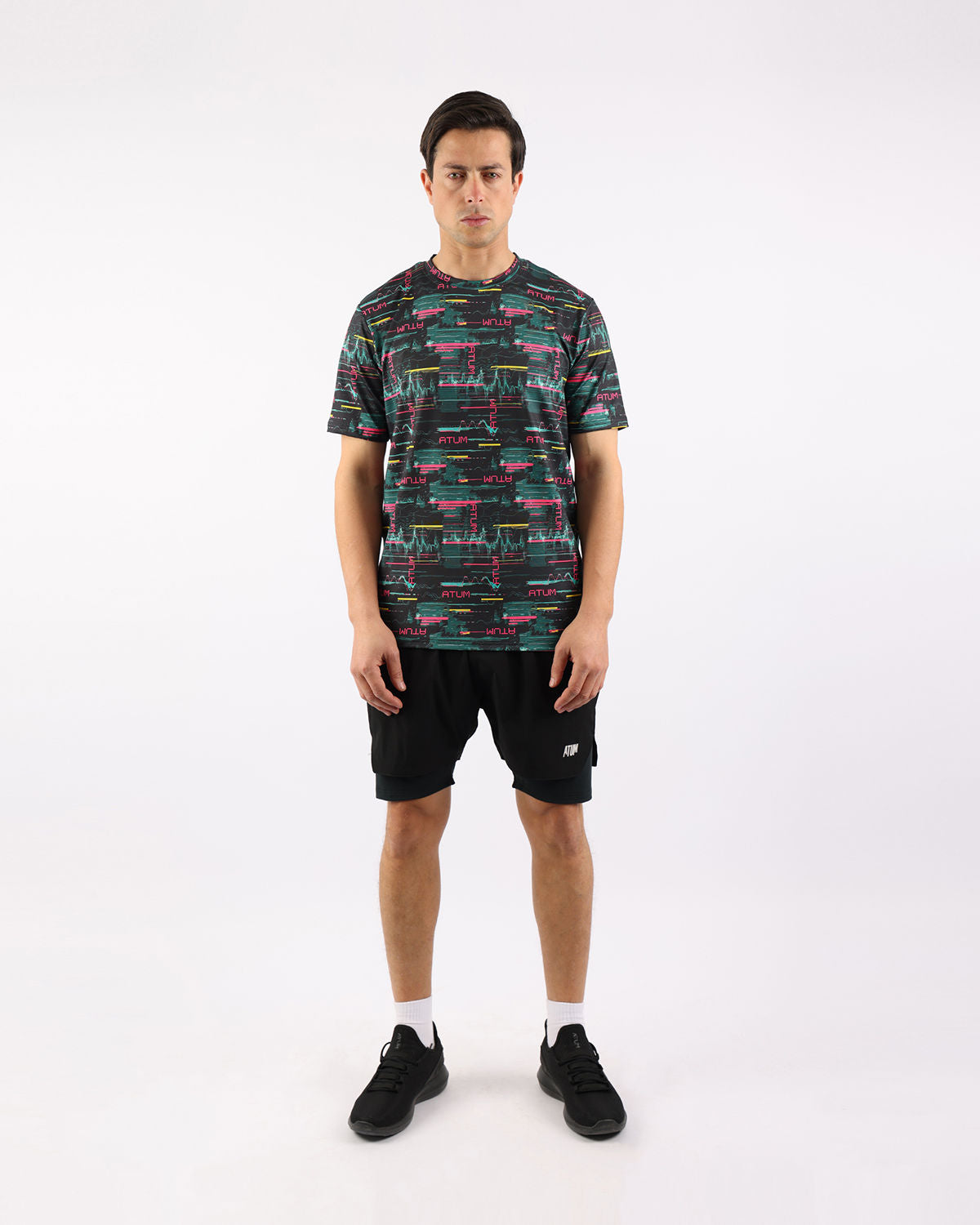 Cyberwave Men's Black T-Shirt-Atum -81898737