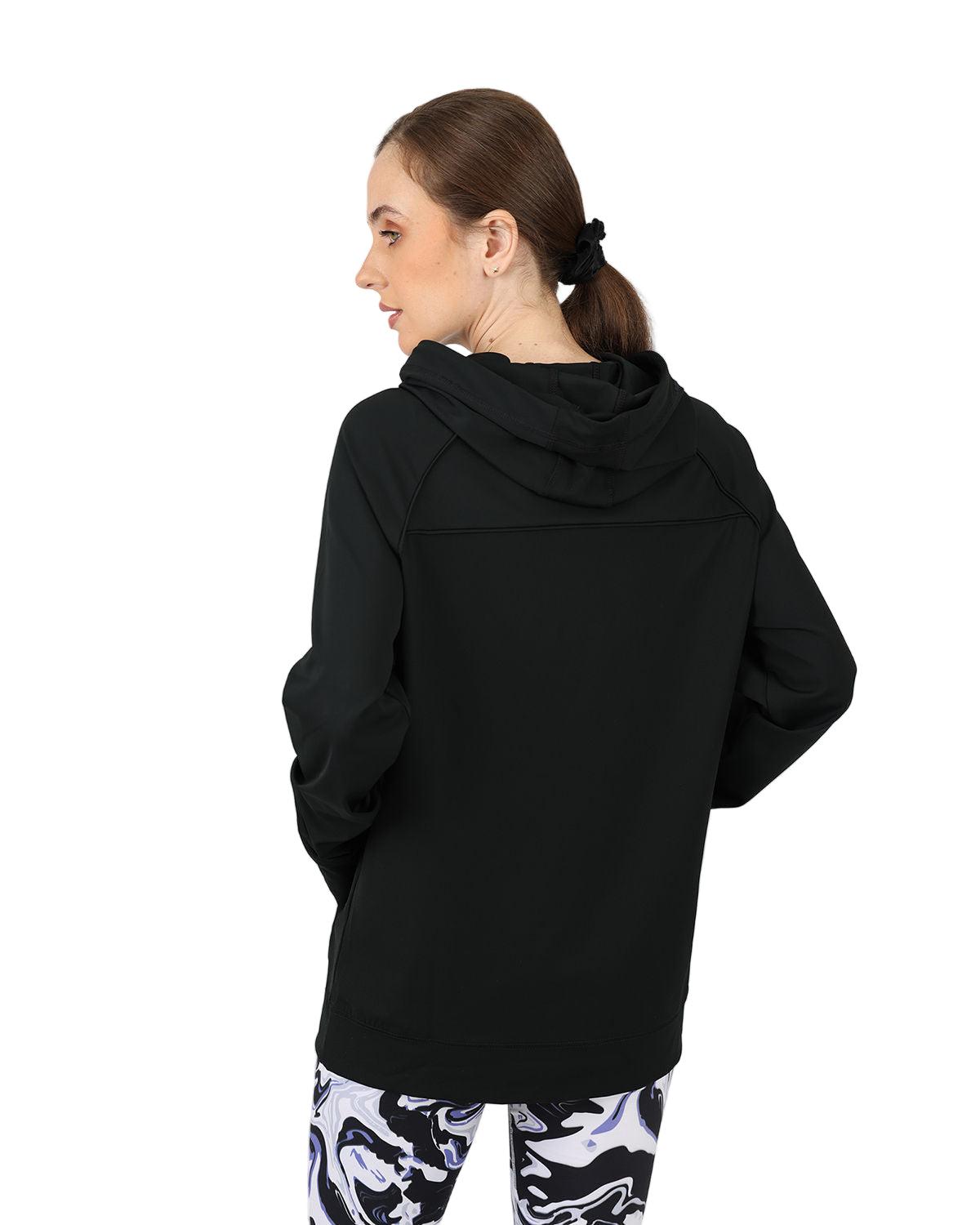 Long-Sleeve Training Black Hoodie-Atum -24181942