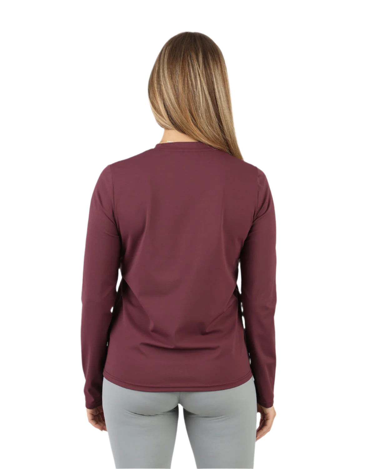Training Long-Sleeve Burgundy T-Shirt-Atum -63361041