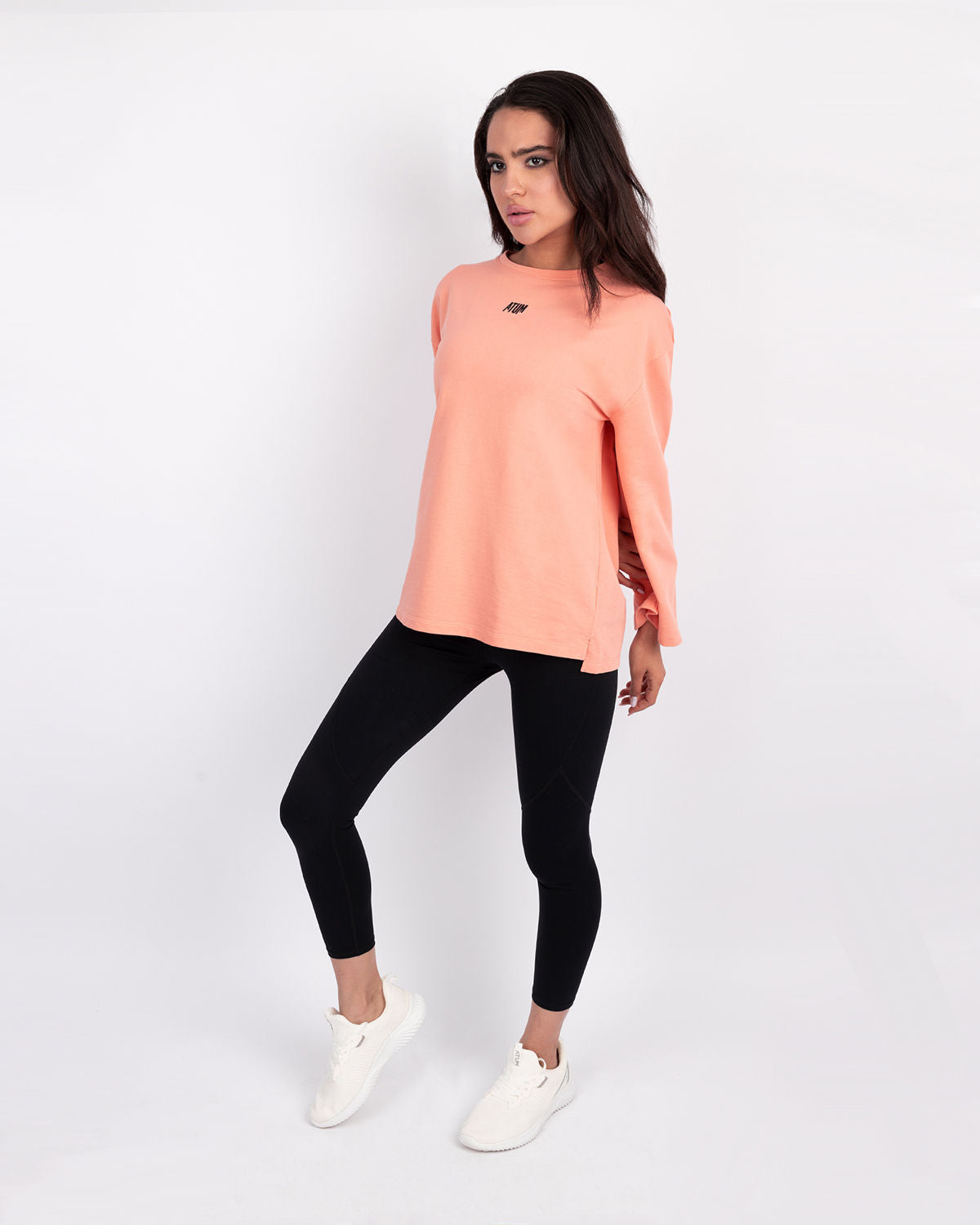 Elegance Oversize Coral T-Shirt-Atum -89856546