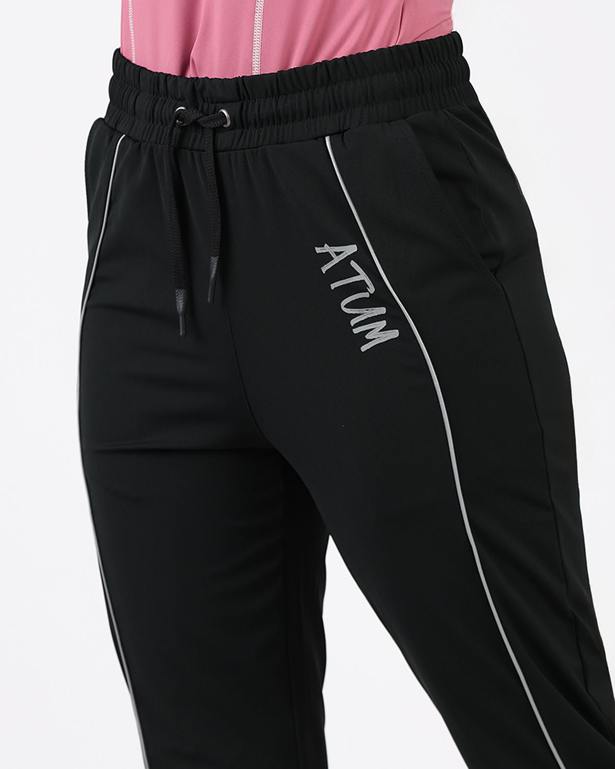 Relaxed Fit Black Pants-Atum -15668692