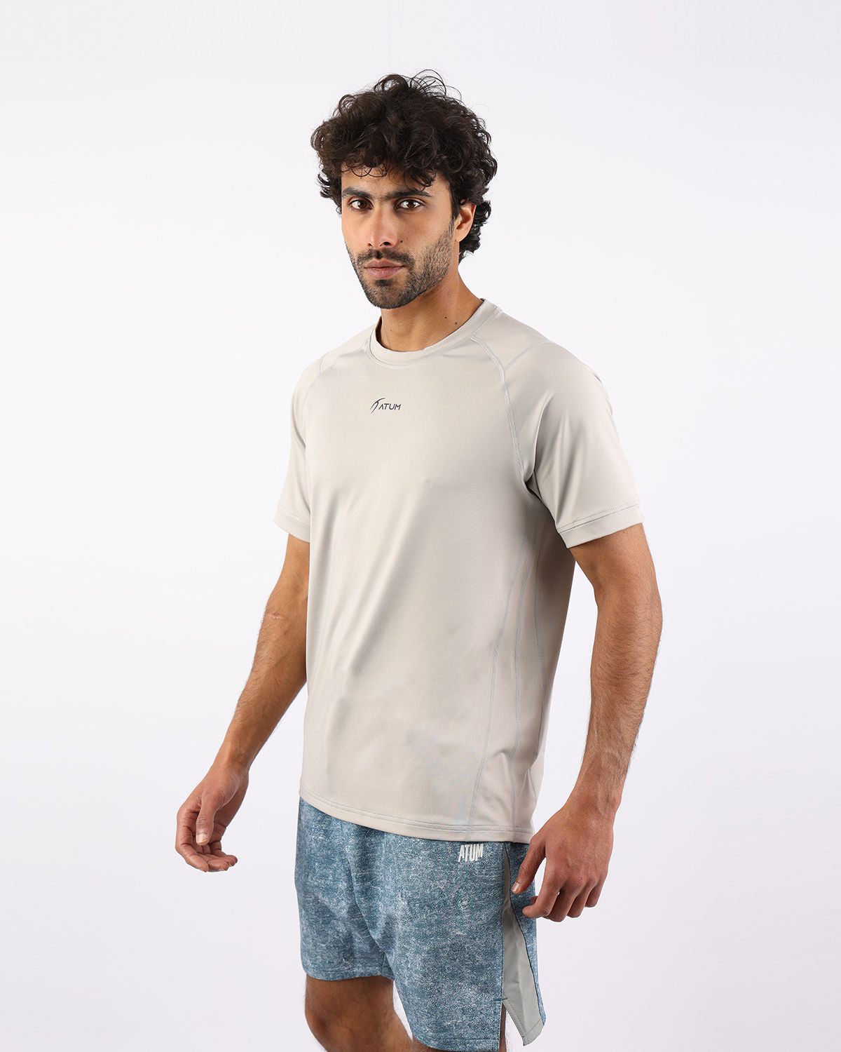 Energy Flow Men's Gray T-Shirt-Atum -63477053