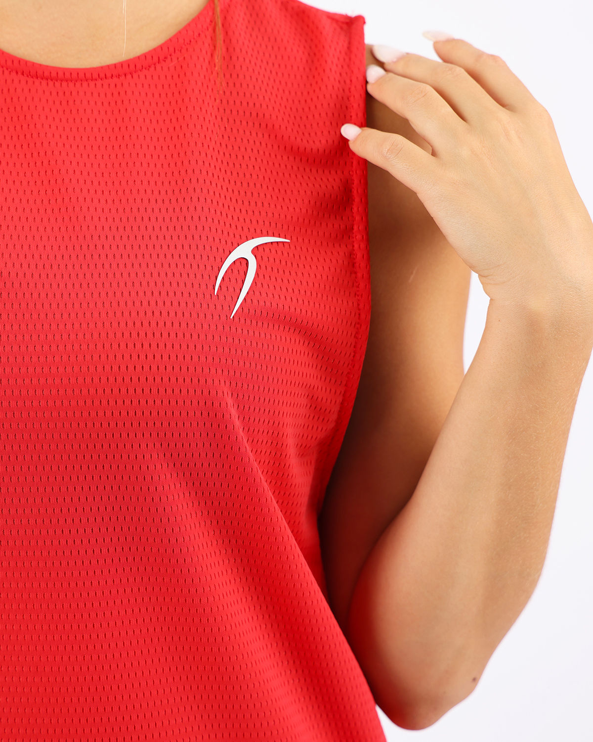 Victory Sleeveless Red Tank Top-Atum -26387828