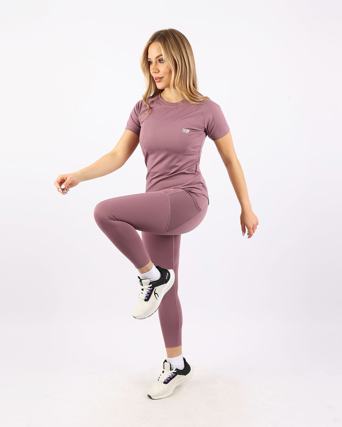 Pocket Flex Capri Violet Leggings-Atum -68241105