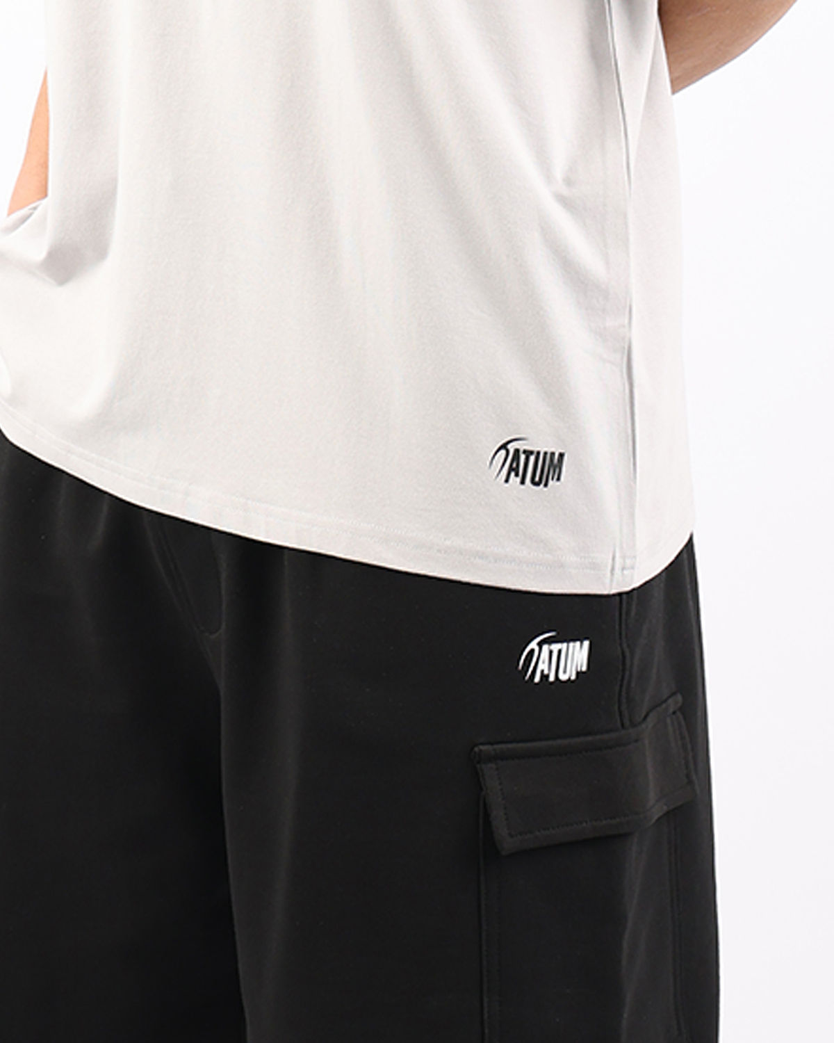 OverSized Basic Men's Light Gray T-Shirt-Atum -66446436