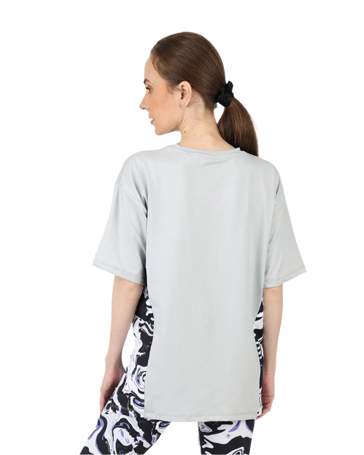 Women's Oversized Gray T-Shirt-Atum -19266727