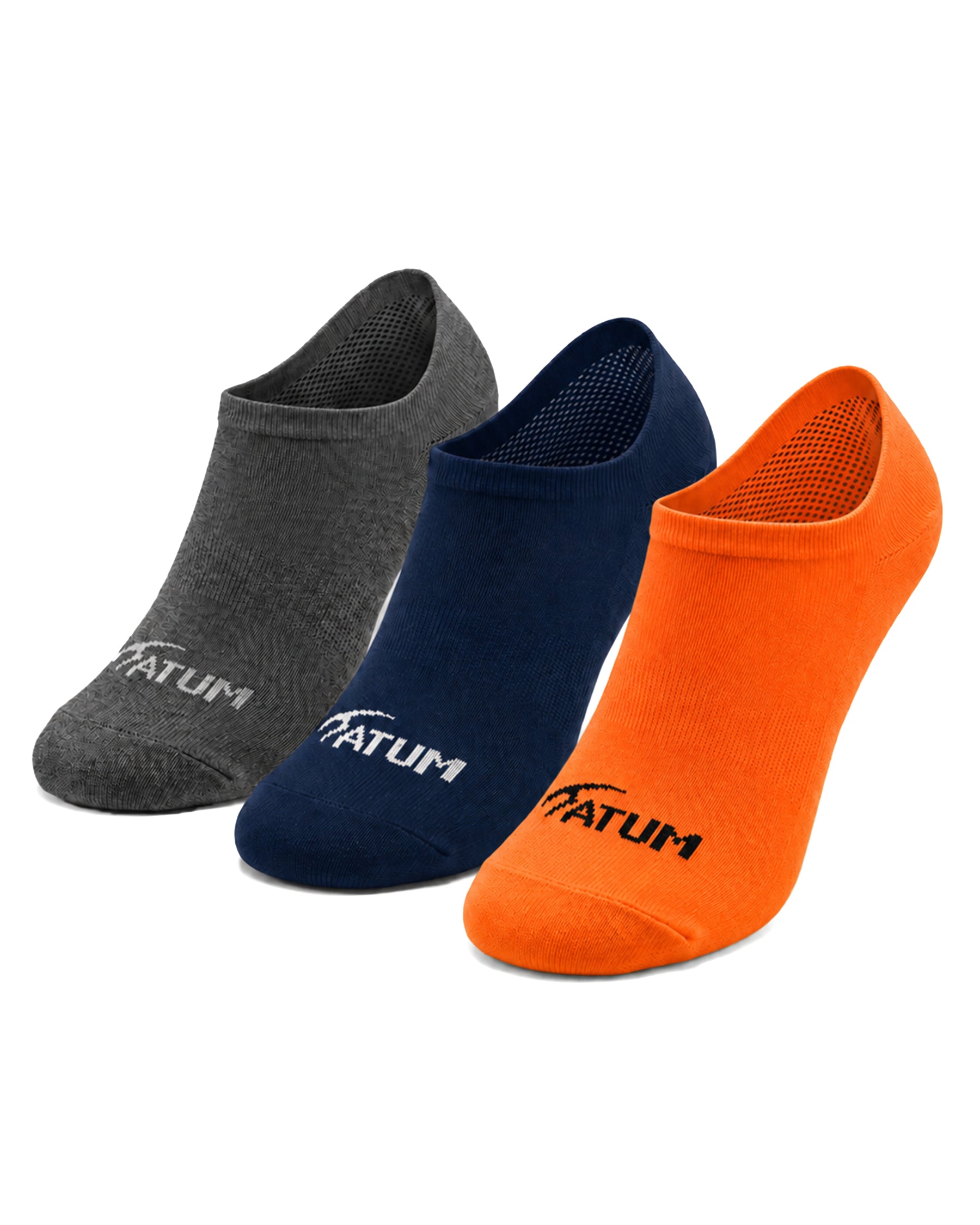 Adults Low-Cut MixOrange Training Socks-Pack of 3-Atum -3778183