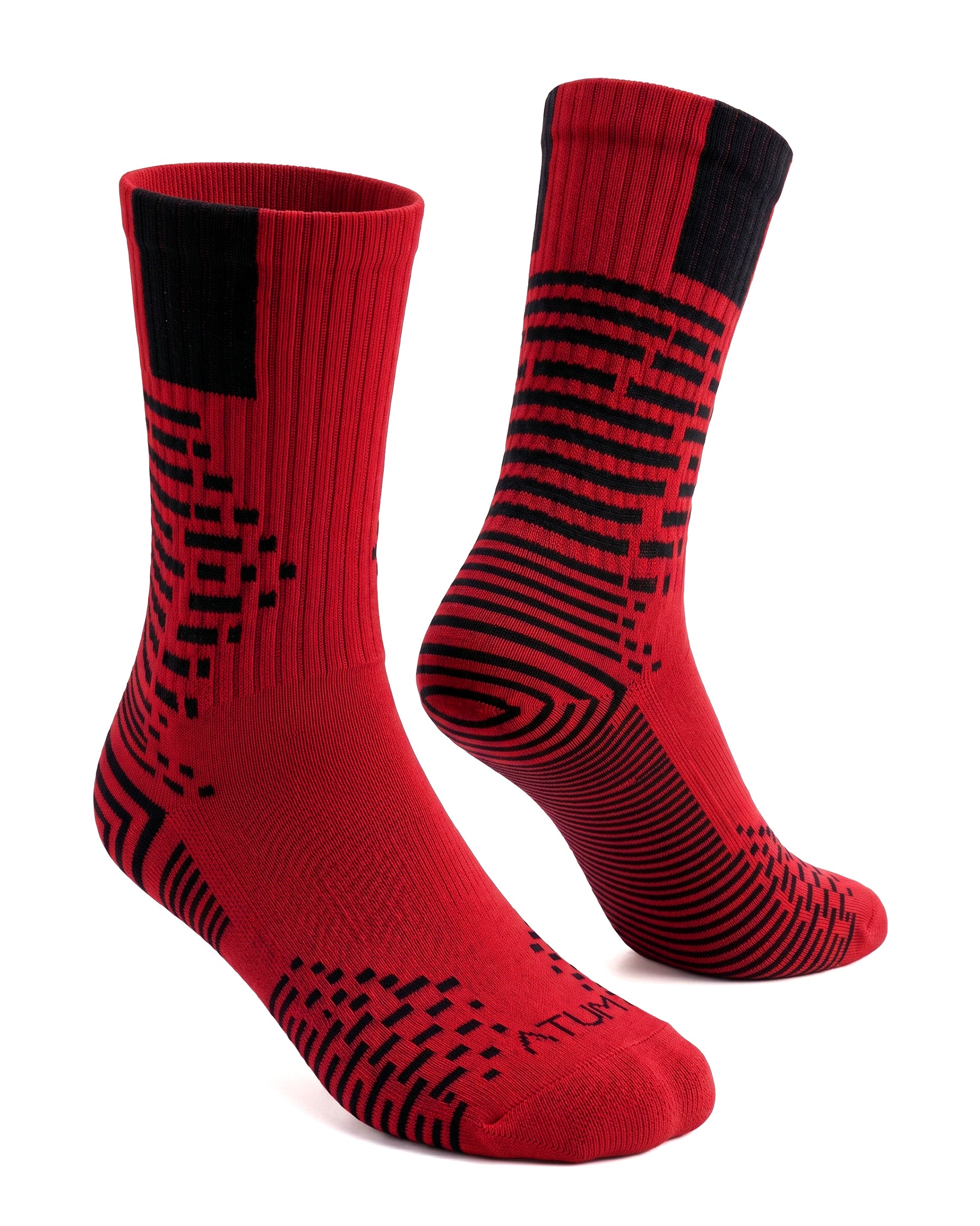 Adults Unisex Long Red-Tex Training Socks-Atum -76436157