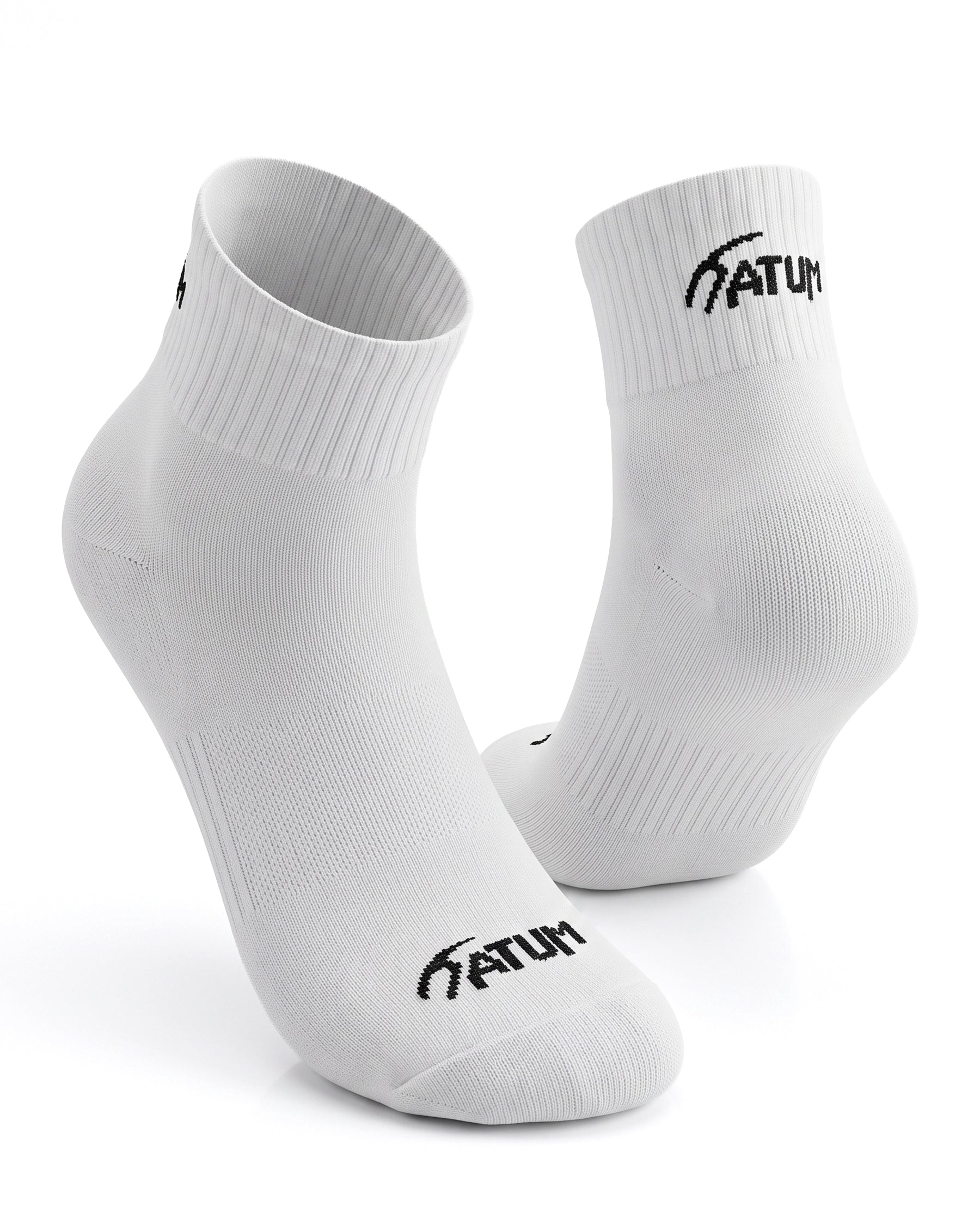 Unisex White Half Socks-Atum -49193760
