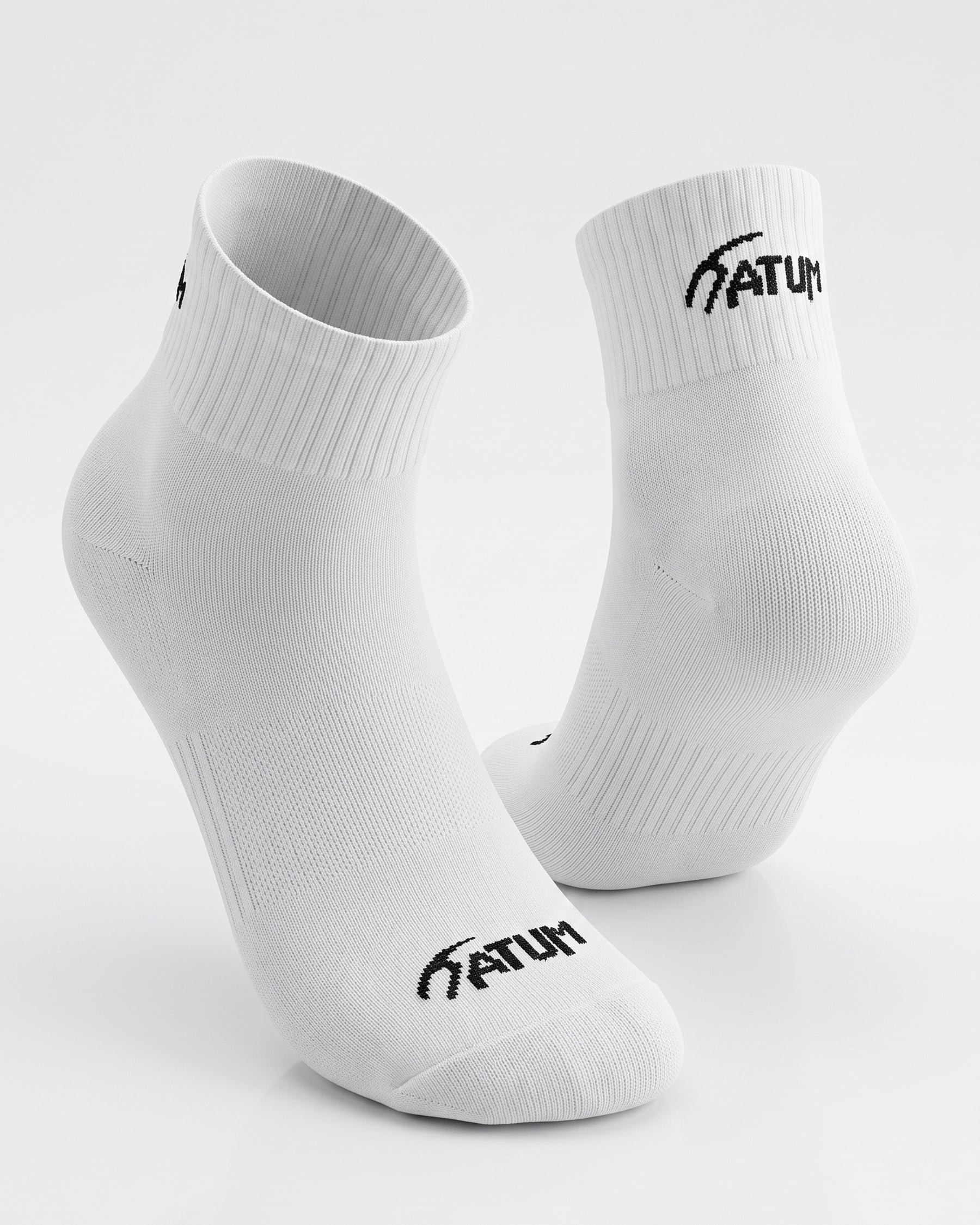 Unisex White Half Socks-Atum -72602988