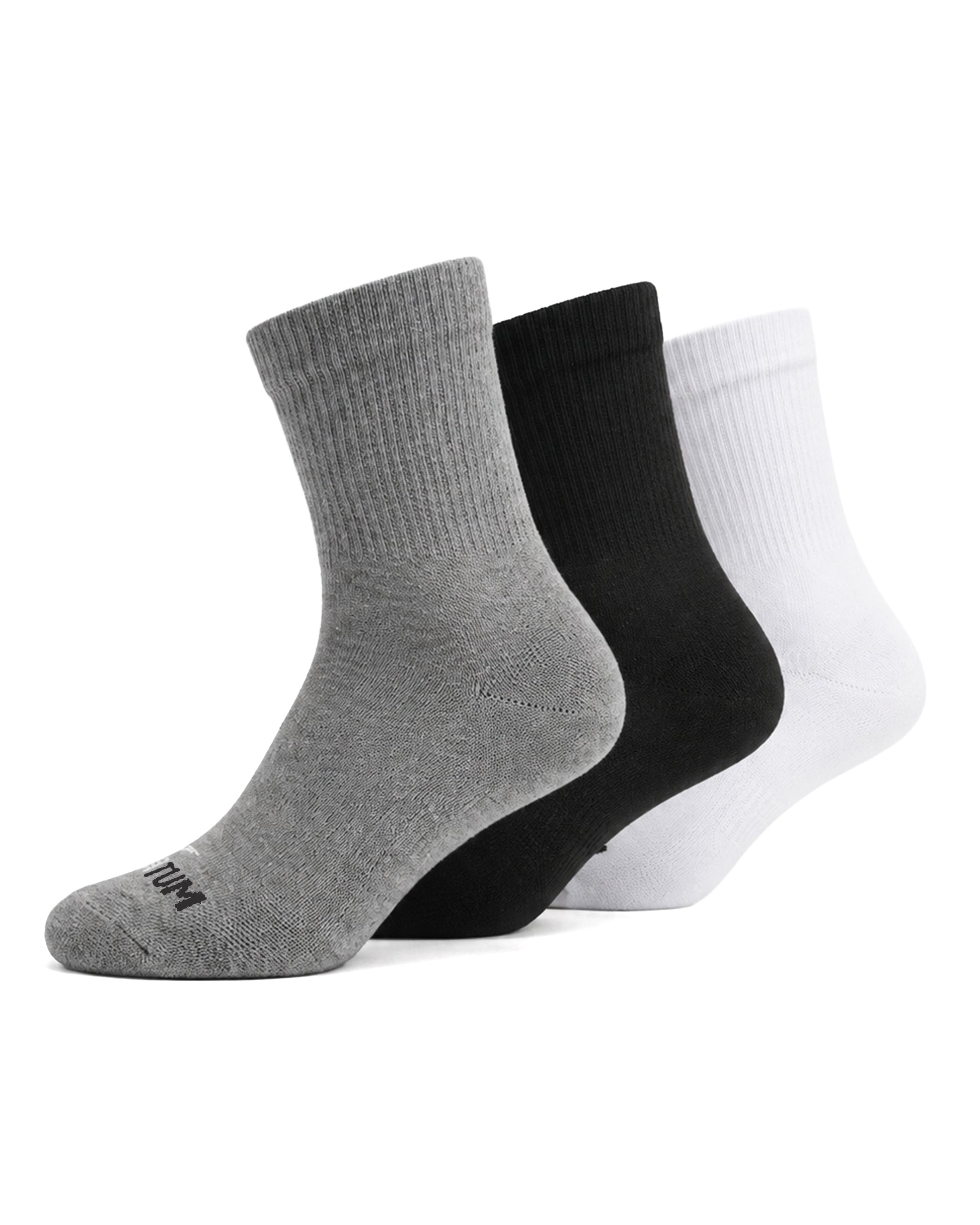 Kids Mid-Crew Mix Socks-Pack of 3-Atum -4256355