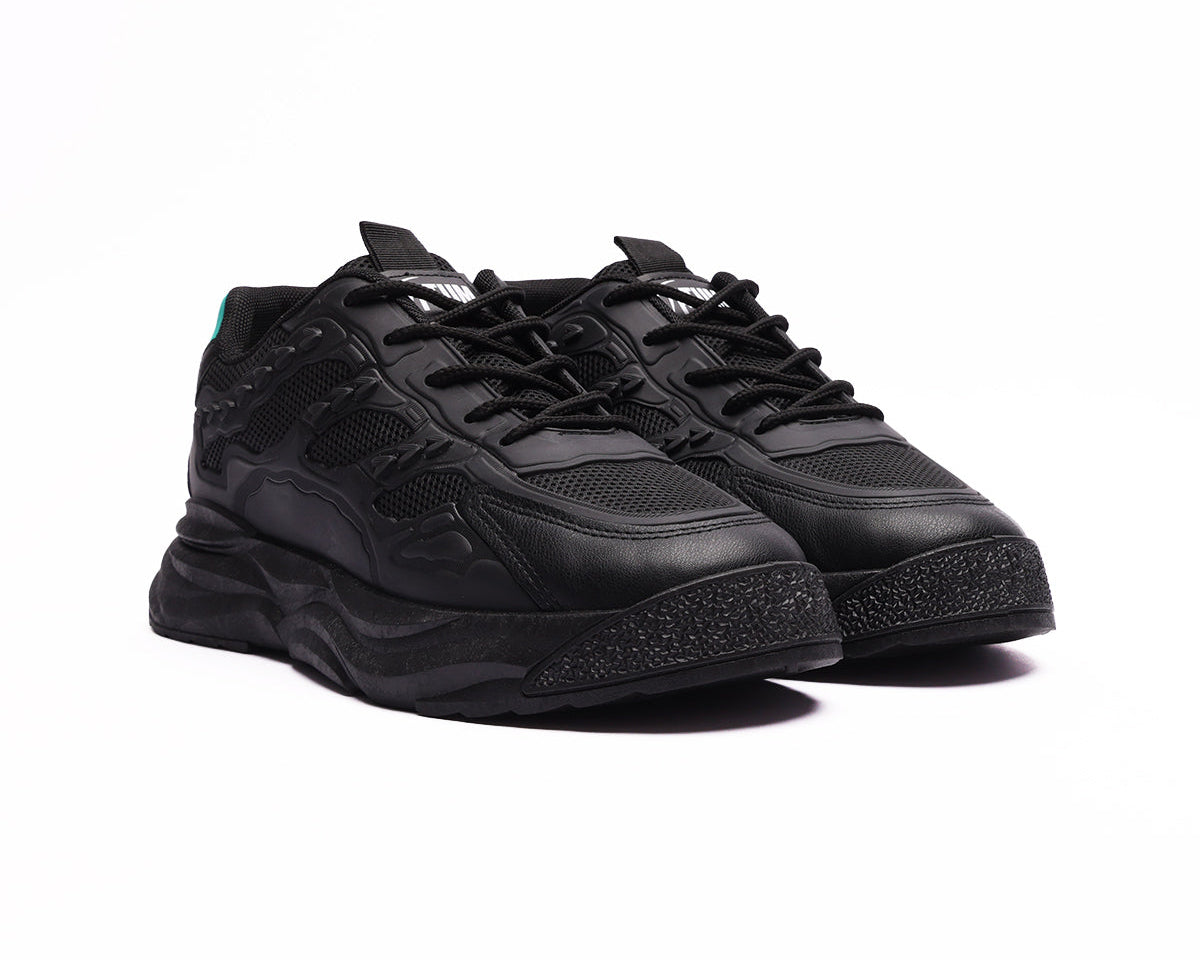 Step up Men's Black Sneaker-Atum -71395745