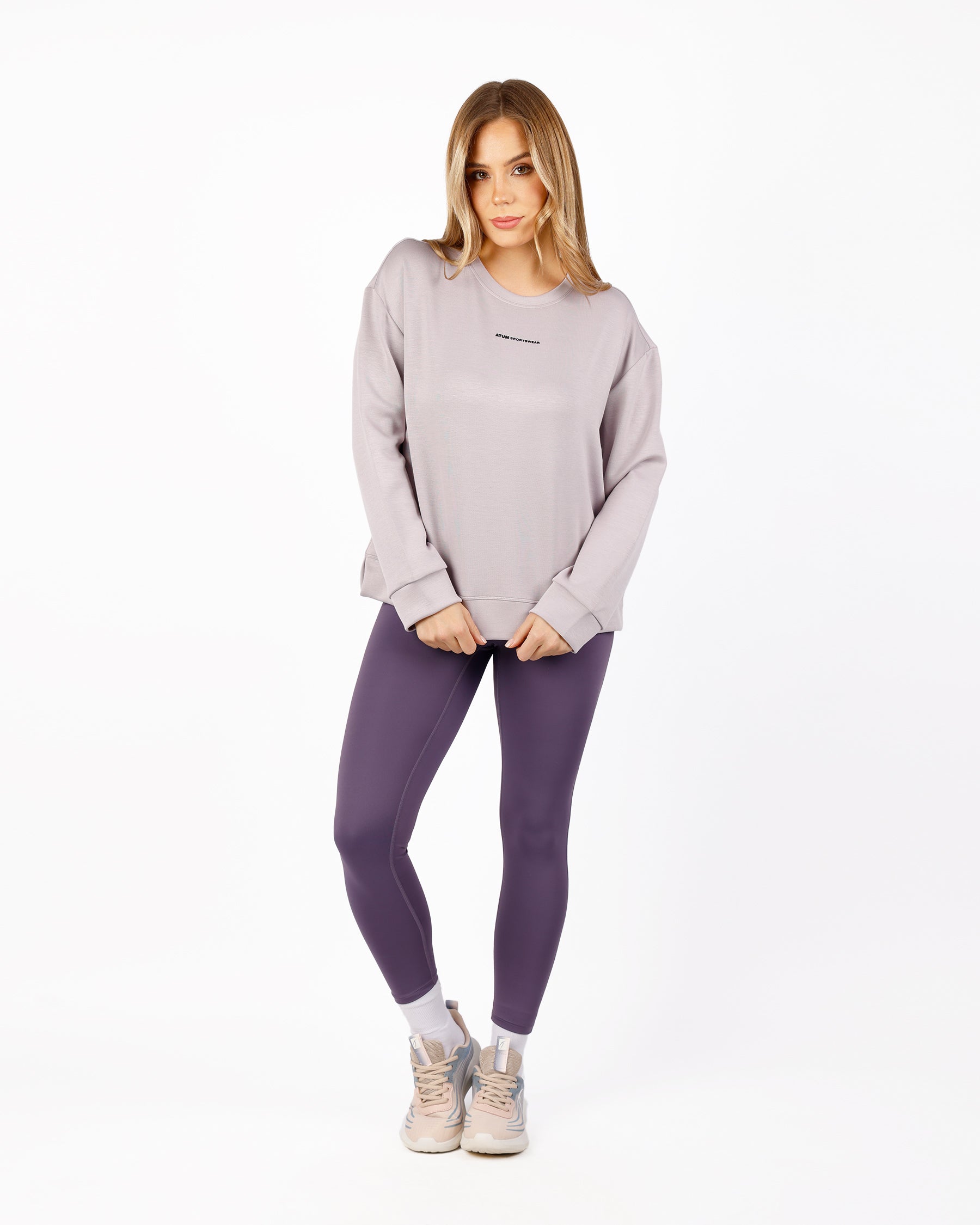 Essential Crew Light Purple Top-Atum -25939674