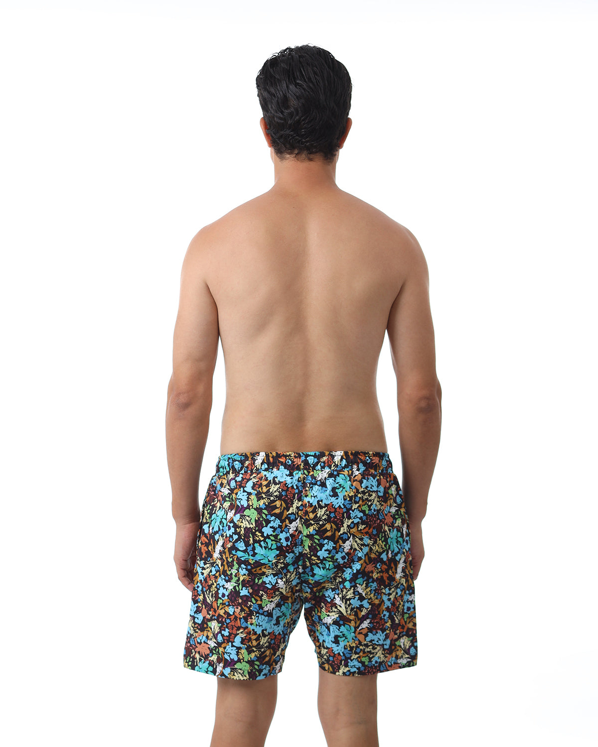 Aquatic Bloom Black Swim Short-Atum -12640343