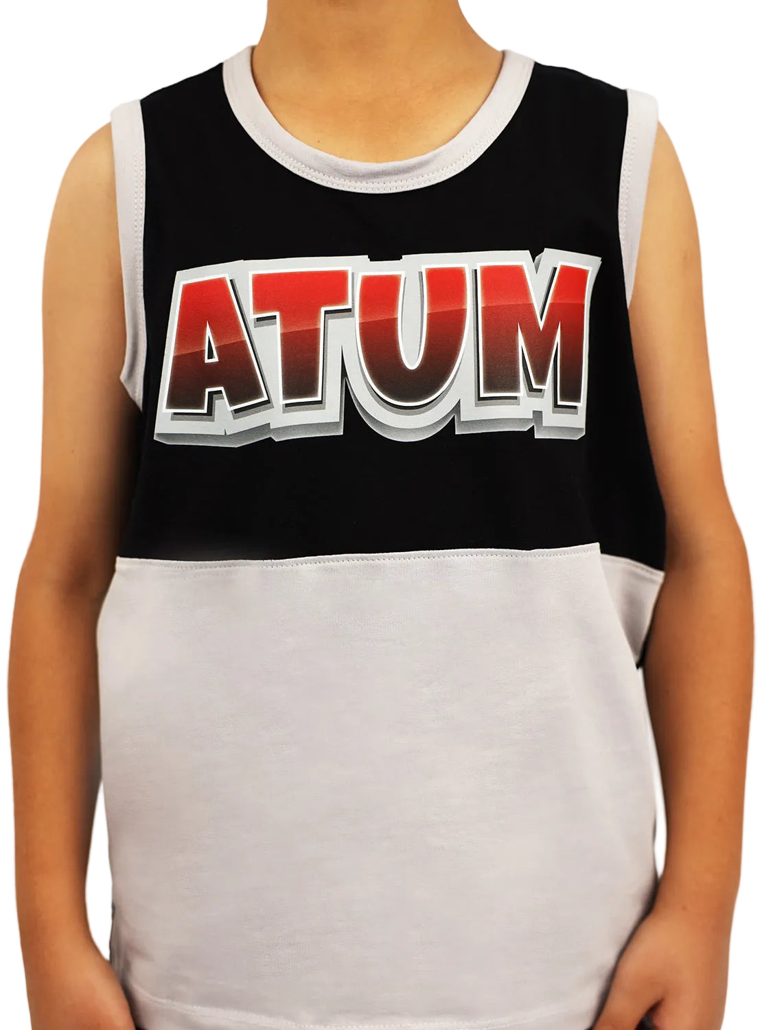 Graphic Logo Boy's Black Tank Top