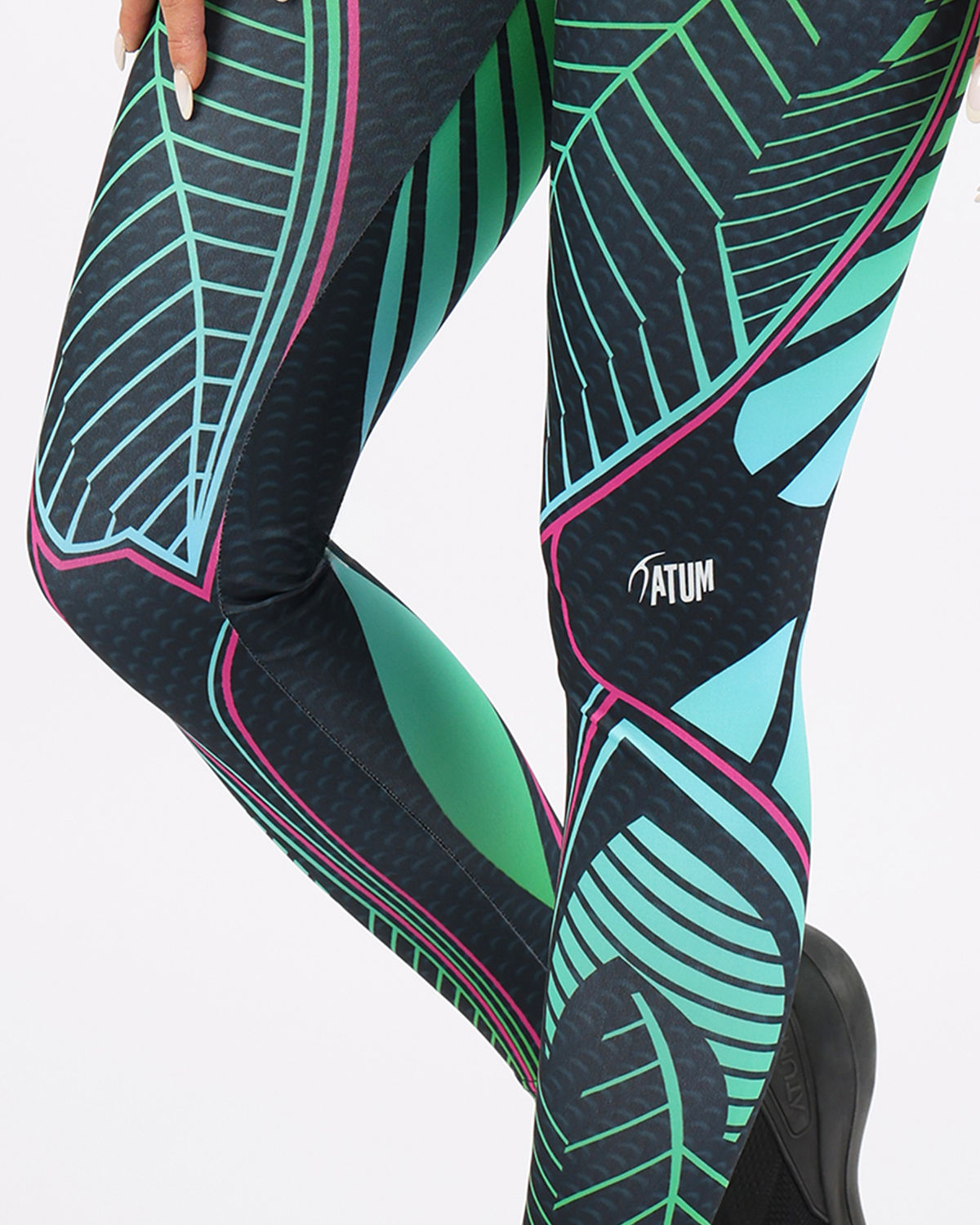 Strike Performance Green Leggings-Atum -90181971