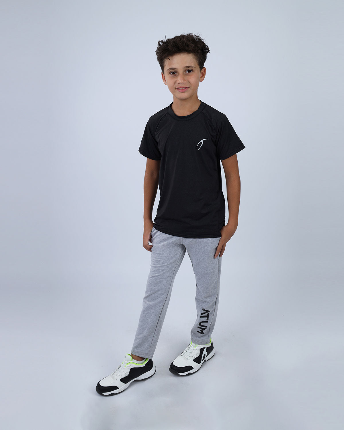Power-On Sports Black T-Shirt-Atum -57922325