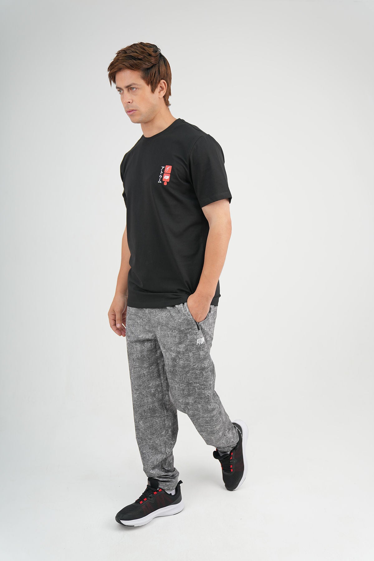 Dragon Strike Graphic Black T-Shirt-Atum -88352523