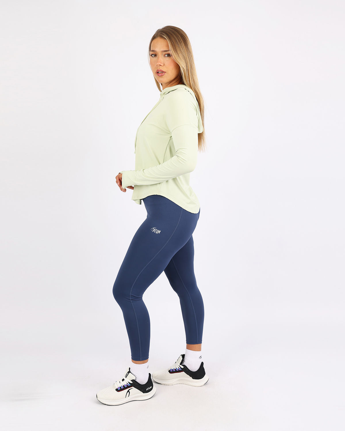 Long Slevess Women's Green Hoodie-Atum -60966795