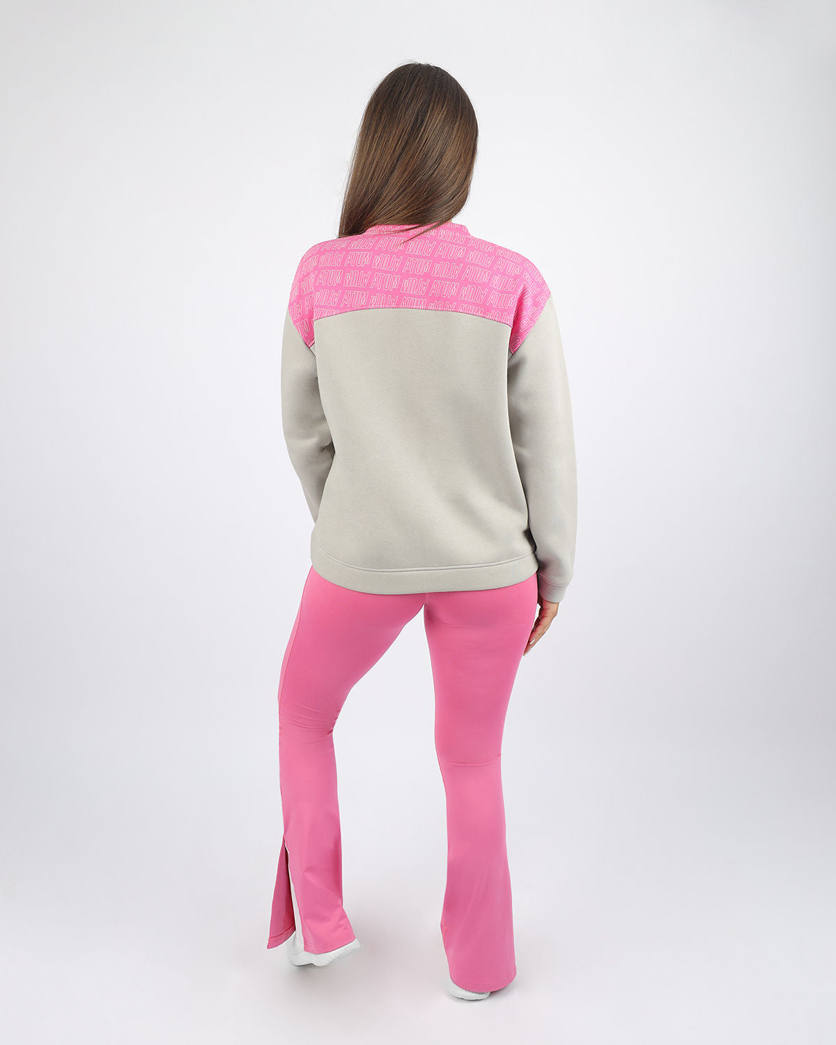 Slit Yoga Pink Leggings-Atum -30278790