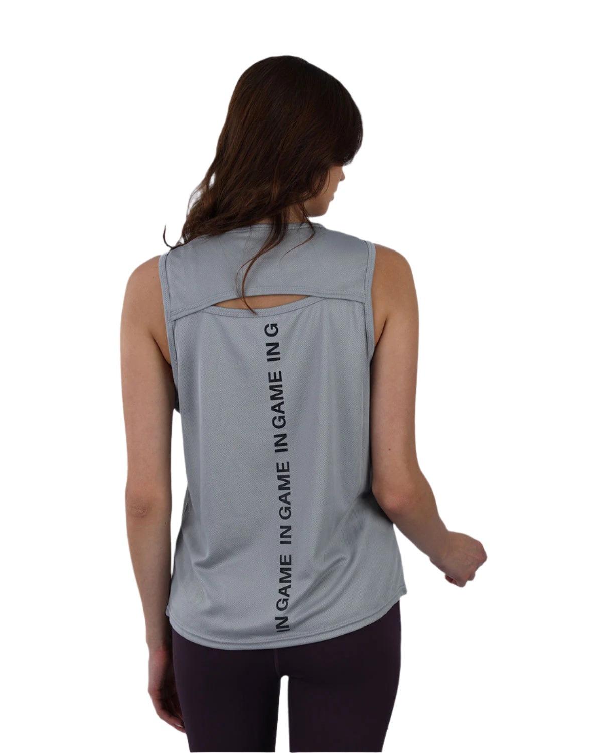Modal Yoga Gray Tank Top-Atum -4929014