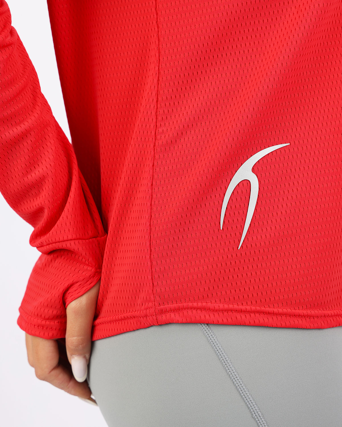 Long-Sleeve Training Red Top-Atum -46379796