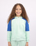 Girl's Quarter Mint Zip Hoodie