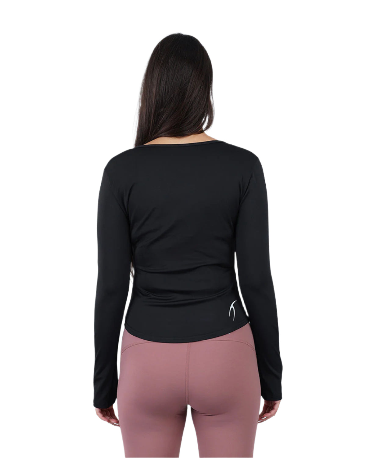 Elegance Women's Black Long-Sleeve Top-Atum -49205267