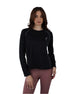 Slim Long Sleeve Black Top