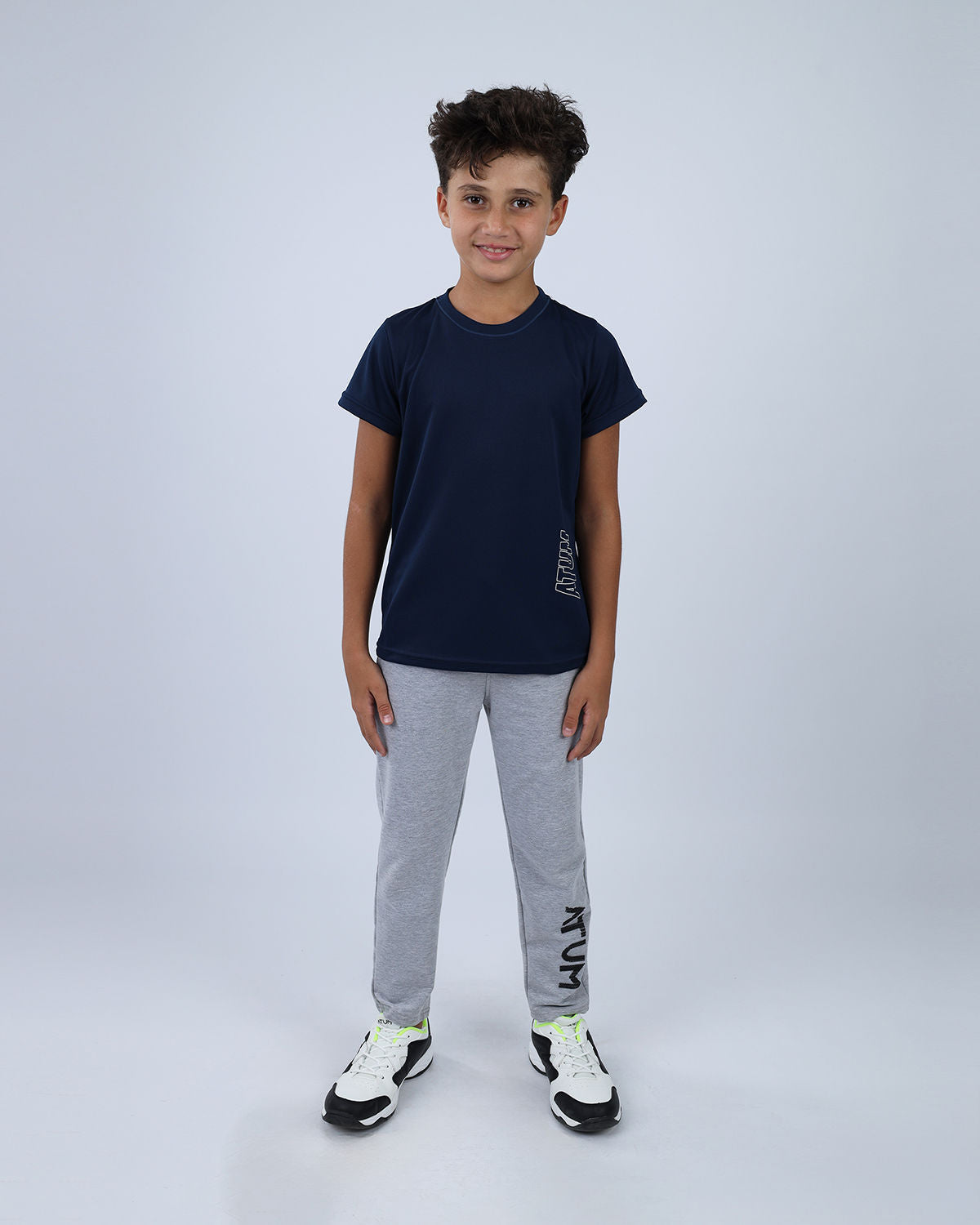 Dri-Fit Boys Basic Blue T-Shirt-Atum -80862491