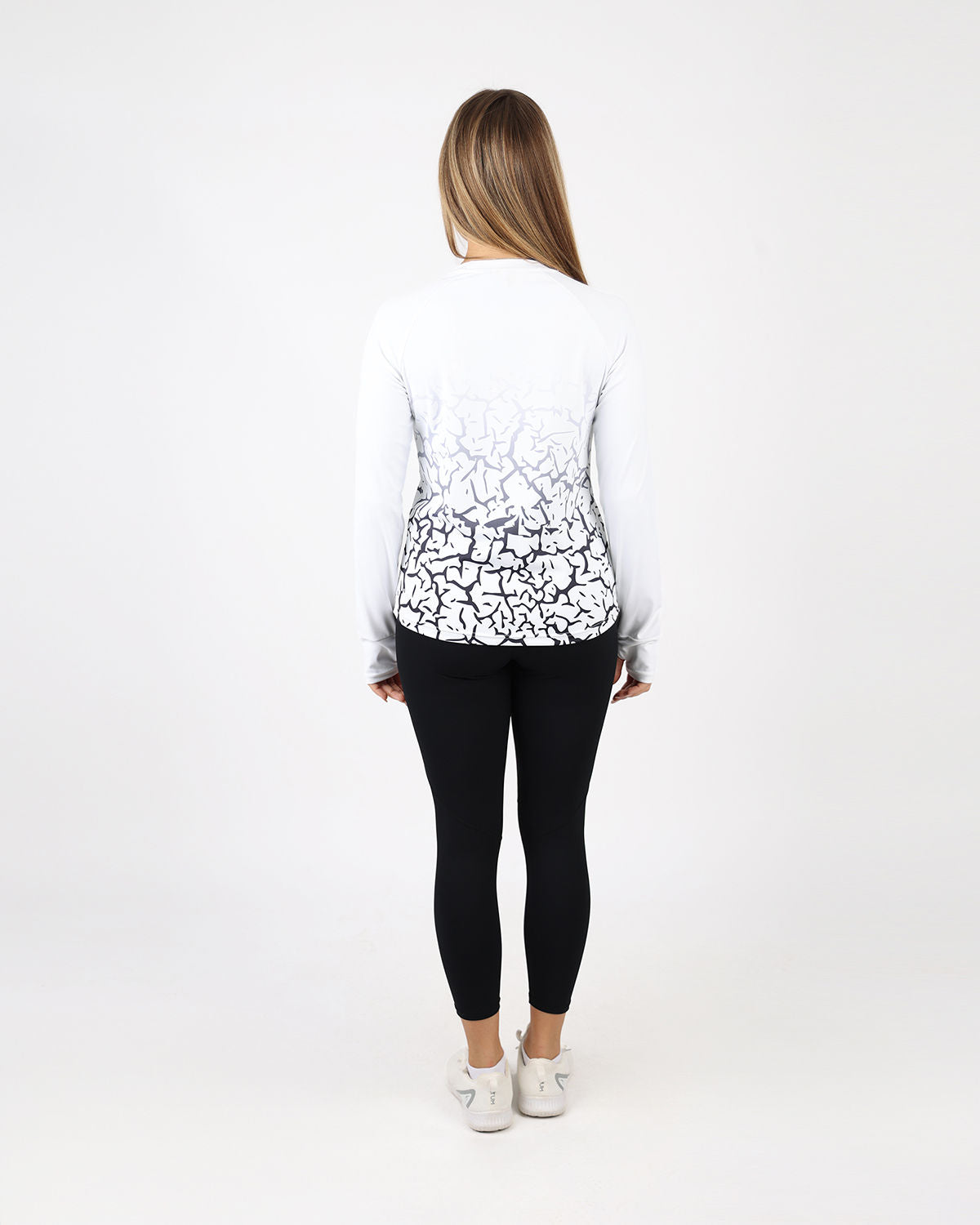 Graffiti Long-Sleeve White Shirt-Atum -12980186