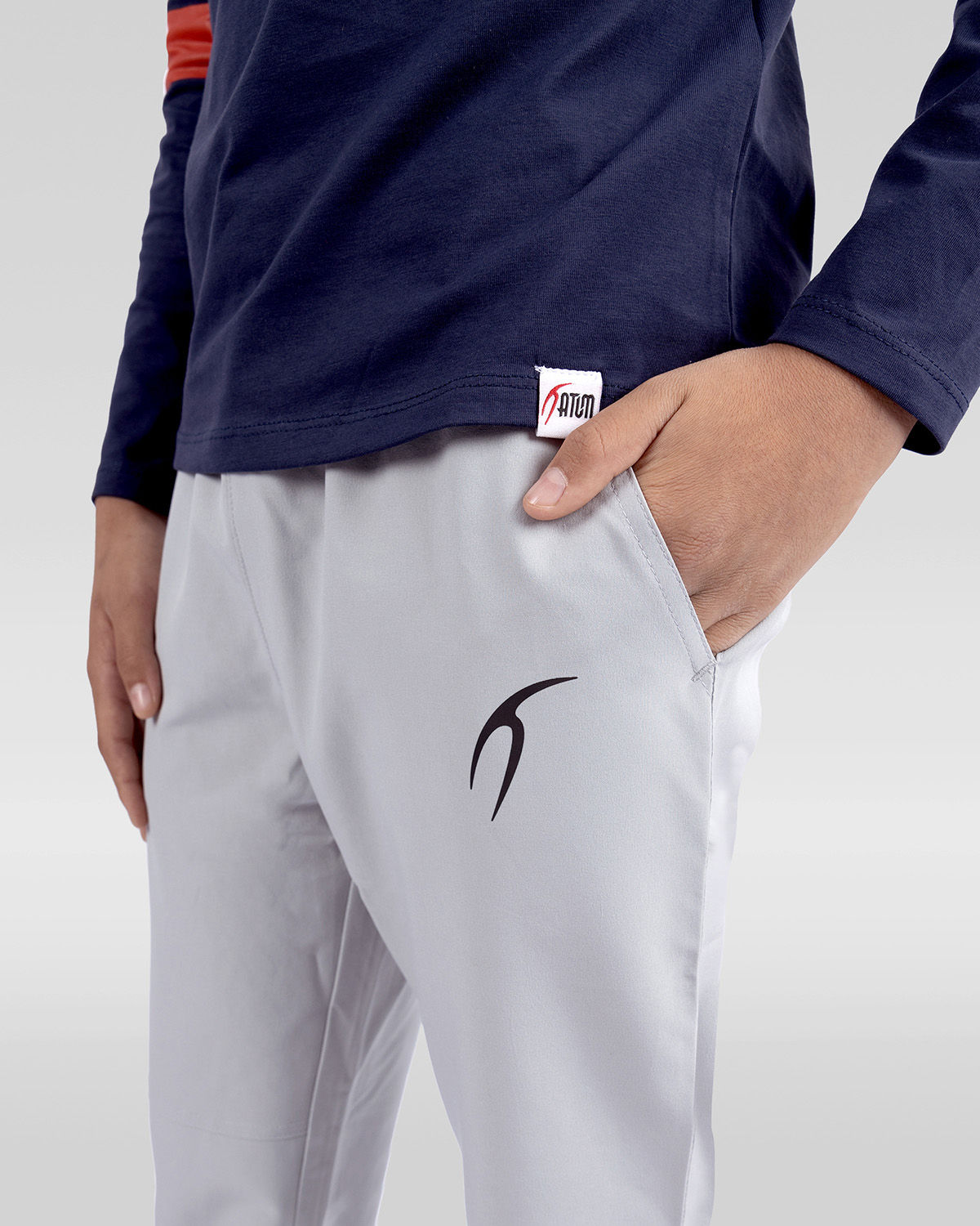 Basic Training Boy's Gray Pants-Atum -59299417