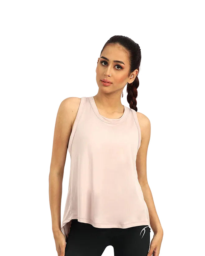 Women's Cross Back Gray Top