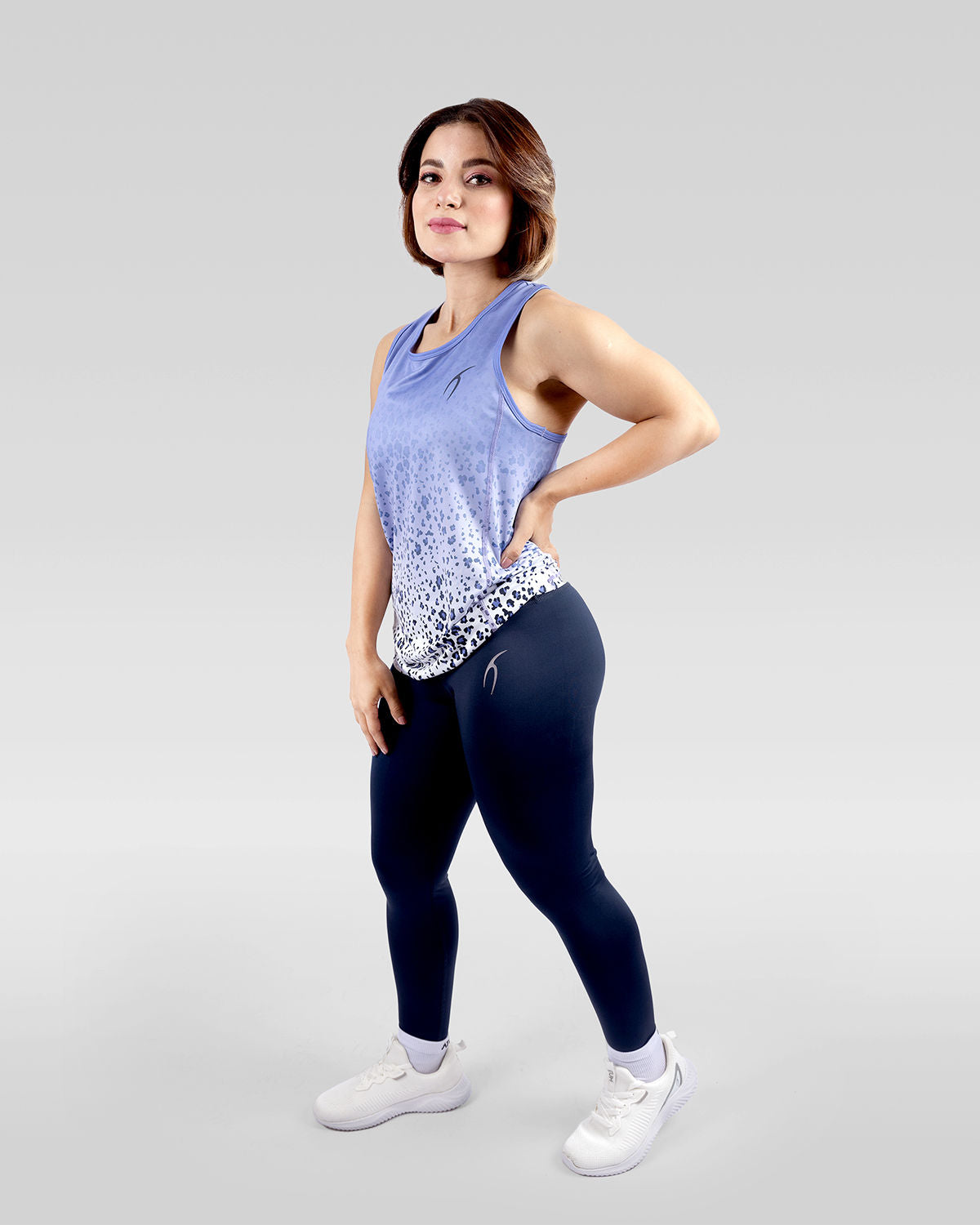 Colored Tank Purple Top-Atum -10357561