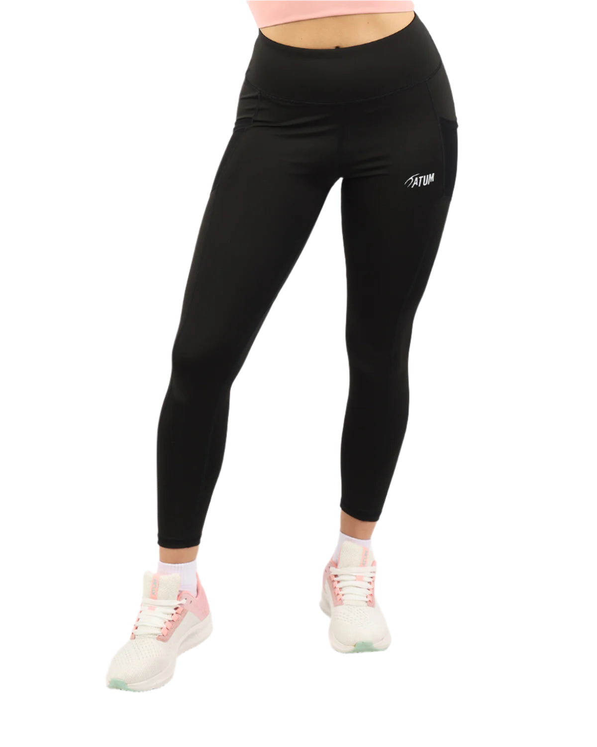 Pocket Flex Capri Black Leggings-Atum -6711896