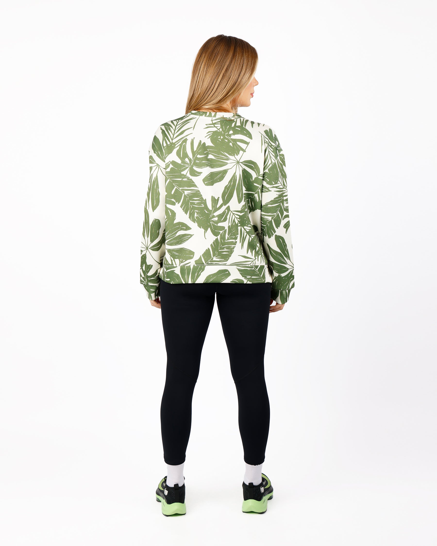 Modern Flora Green Top-Atum -21601171