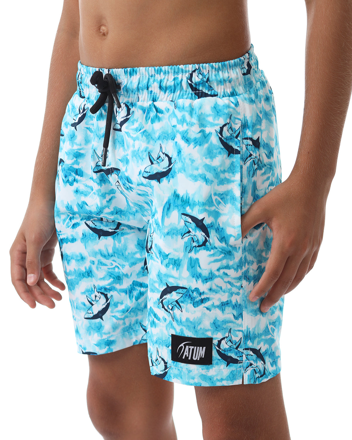 Shark Attack Boy's Aqua Swim Short-Atum -84291446