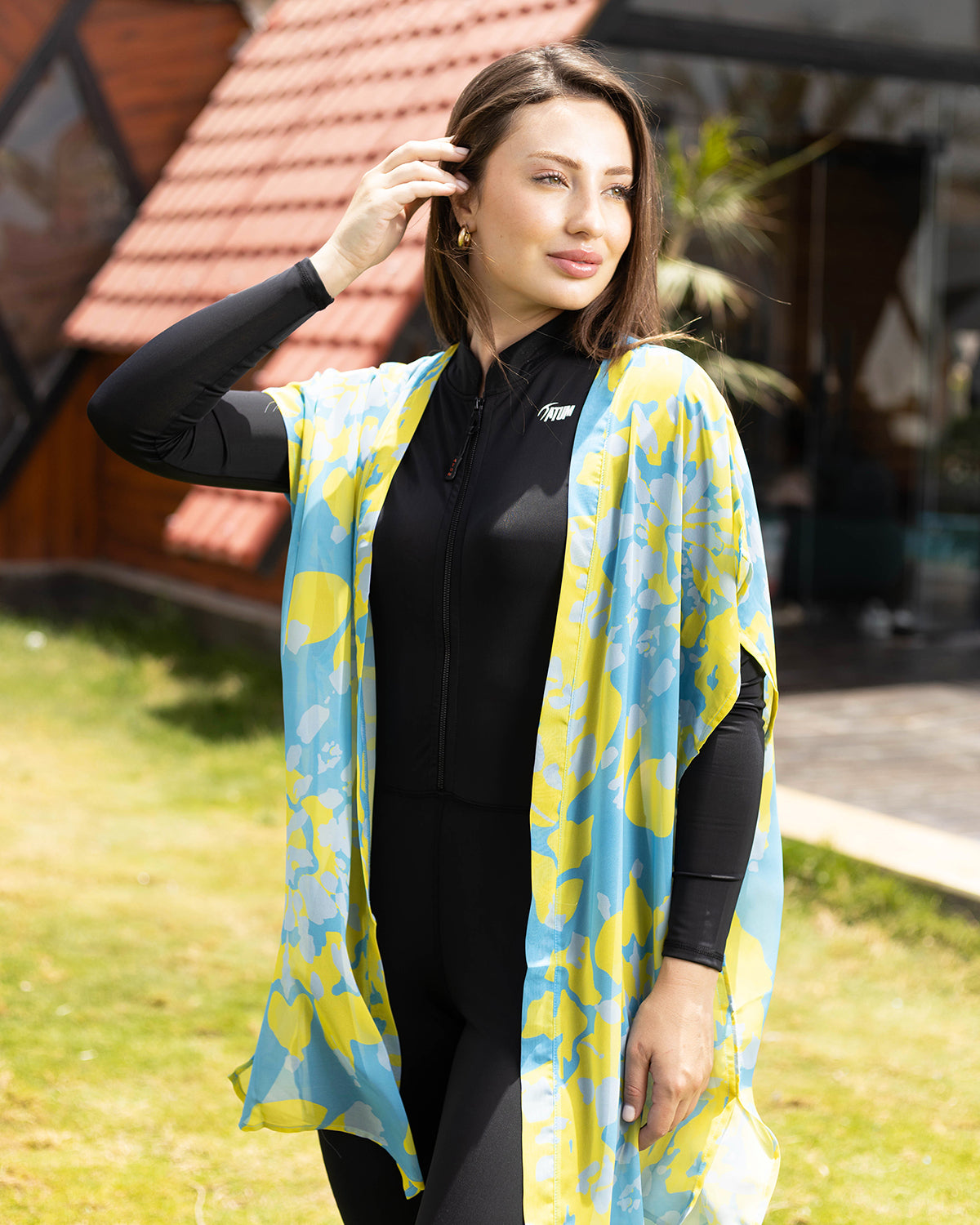 Golden Sands Yellow Kimono-Atum -60585132