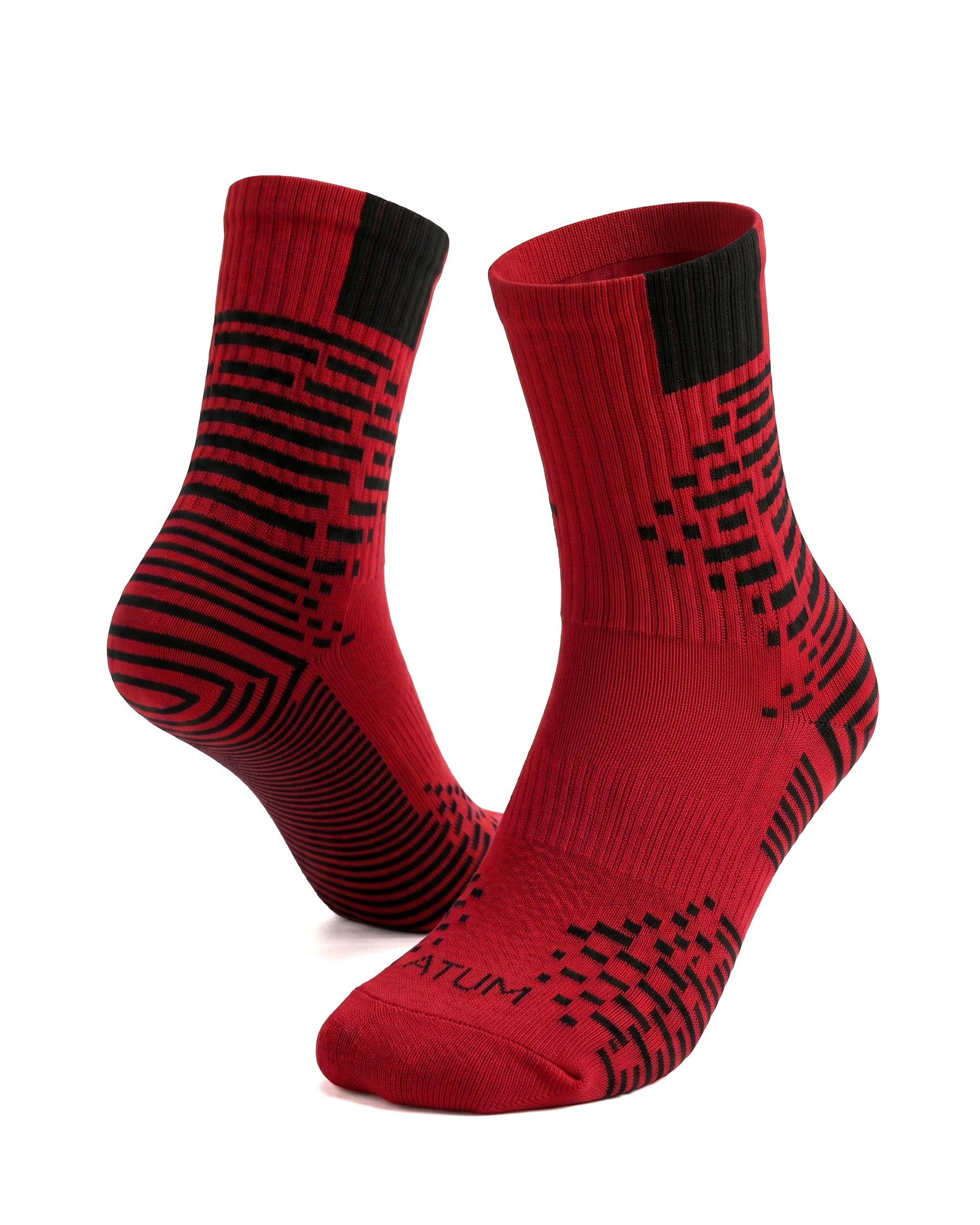 Kids Mid-Crew Red-Tex Training Socks-Atum -72420588