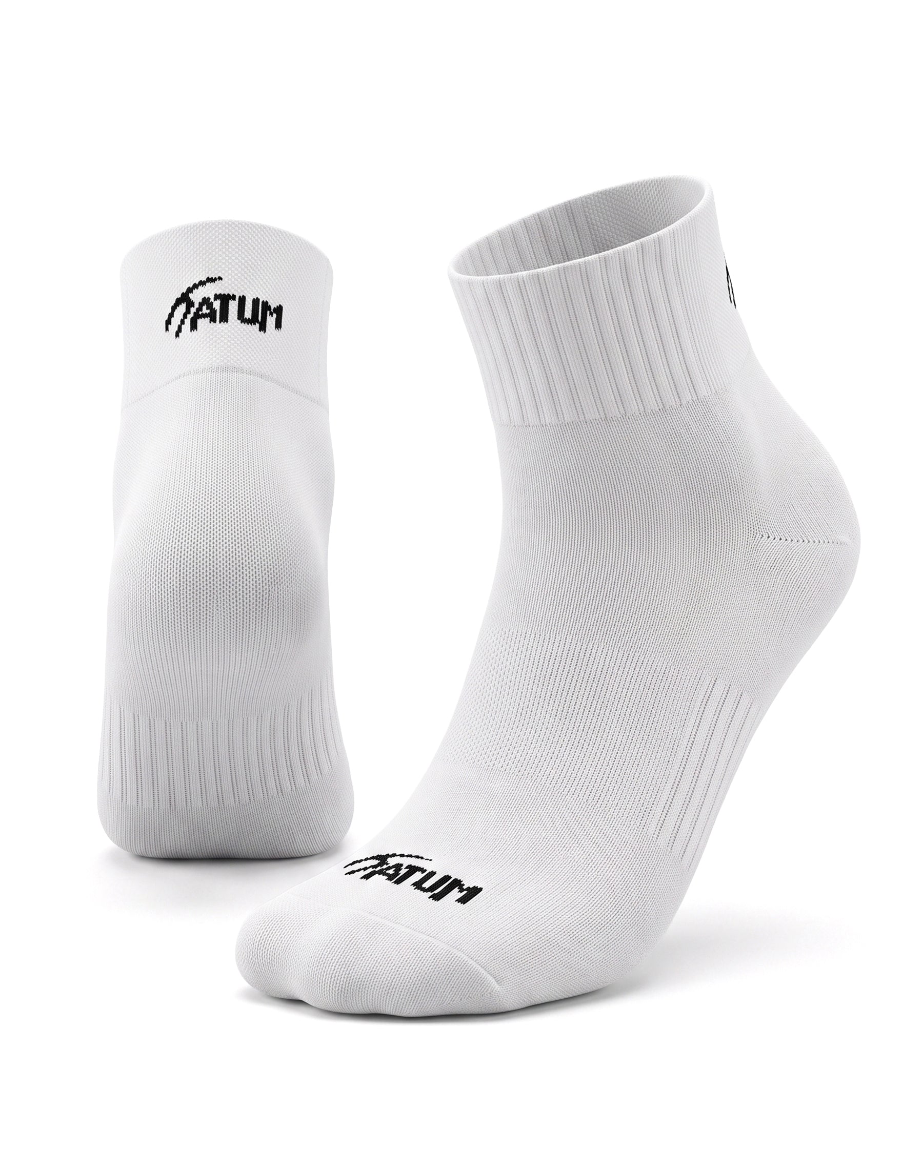 Unisex White Half Socks-Atum -5803062