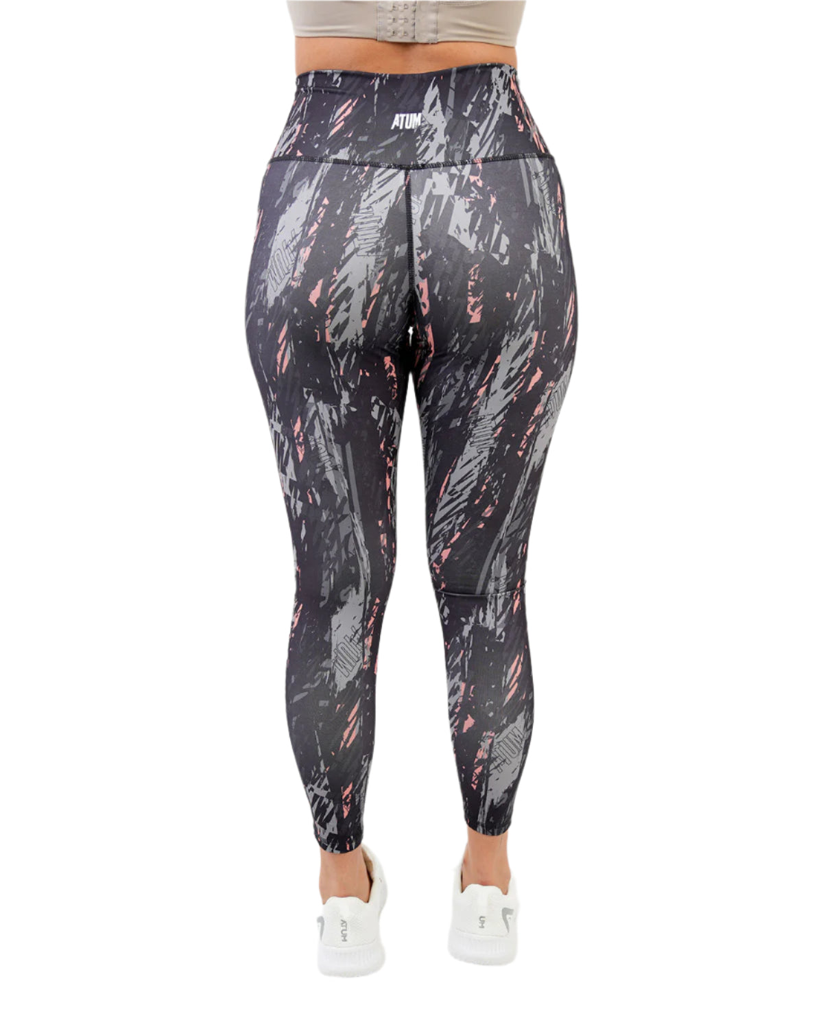 Marble Printed Gray Leggings-Atum -7148219