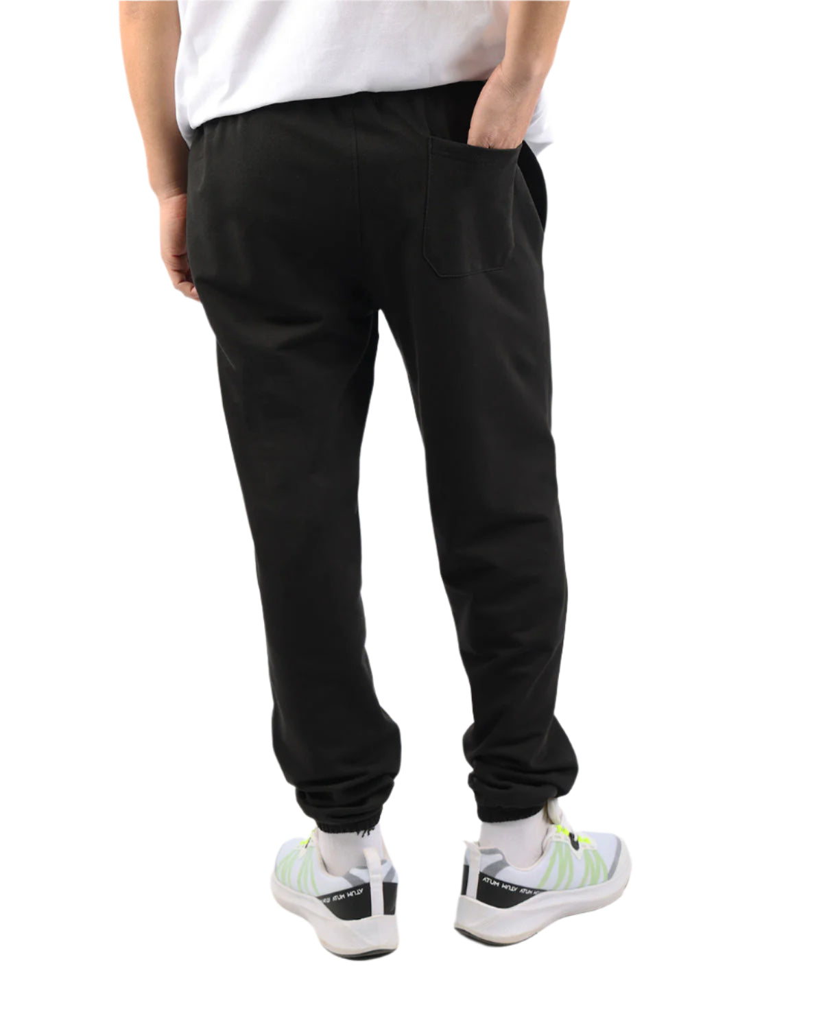 Active Comfort Men's Black Sweatpants-Atum -53172076