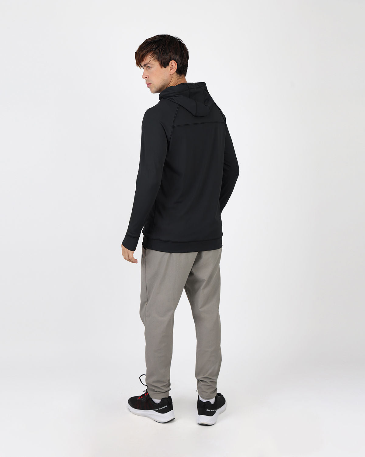 Long-Sleeve Training Black Hoodie-Atum -6176452