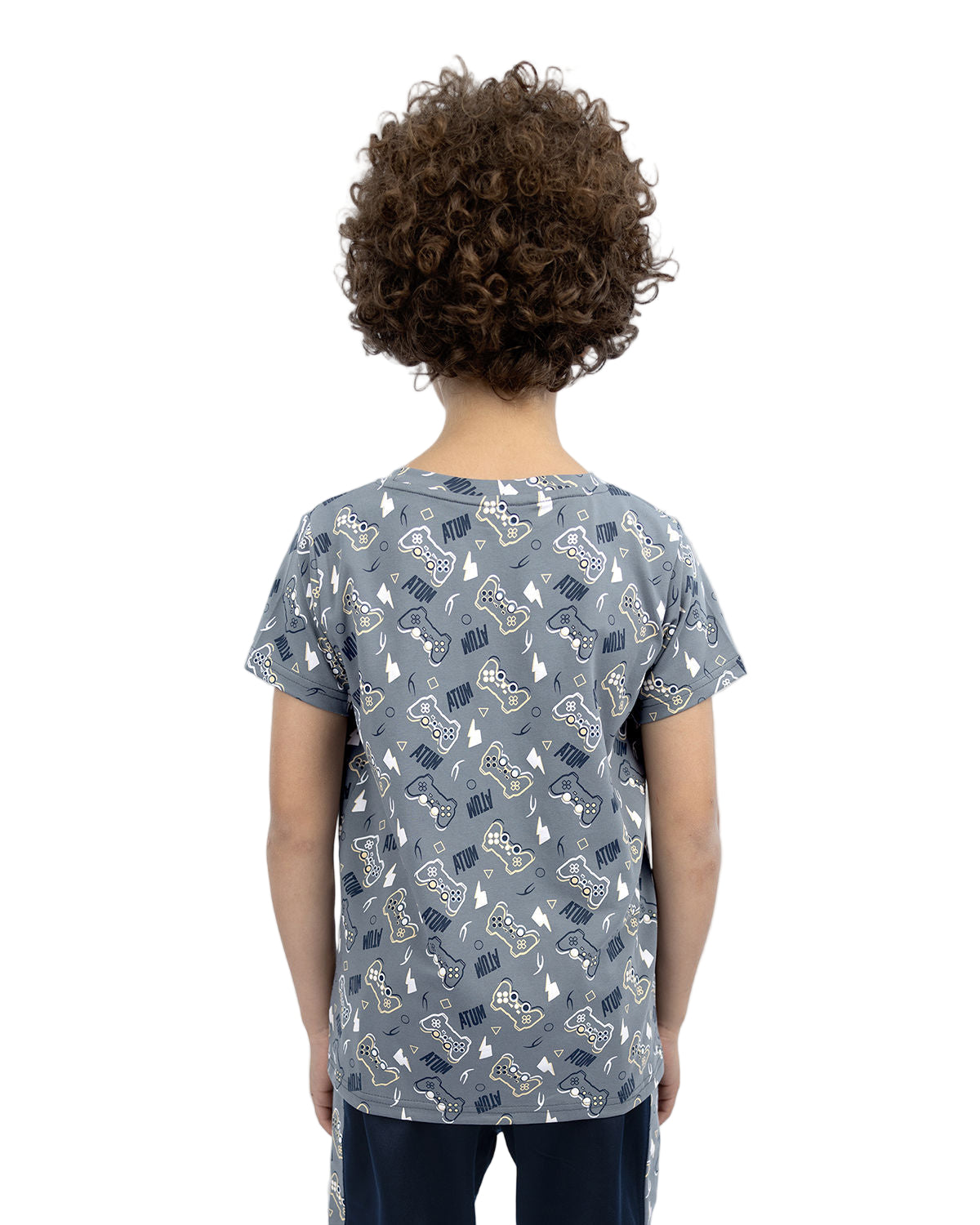 Printed Graphics Gray T-Shirt-Atum -74379975