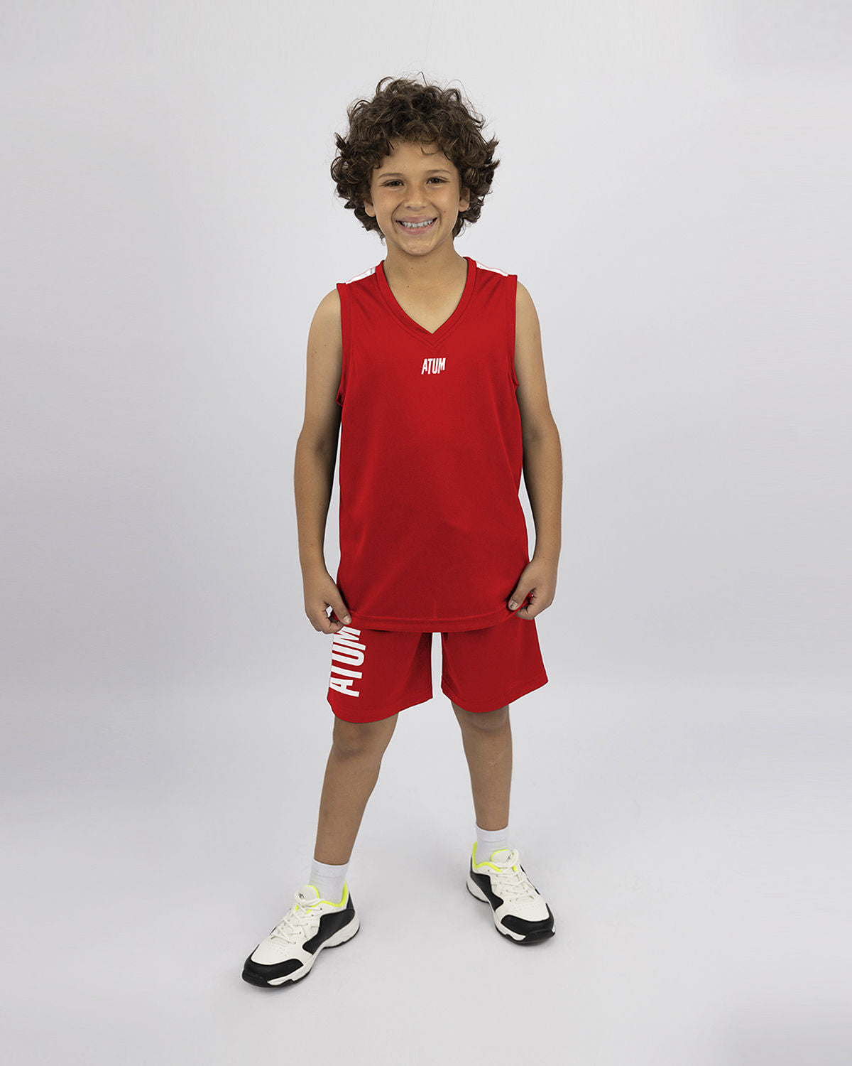 Basketball Boy's Red Short-Atum -94625371