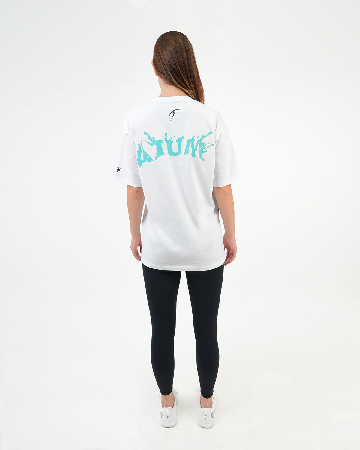 Oversized Splash White T-Shirt-Atum -51740796