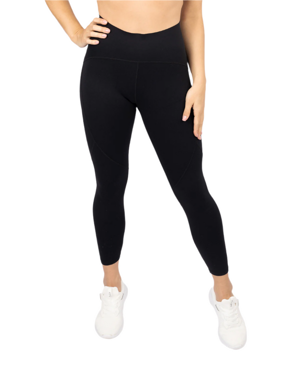 Premium High-Waisted Black Leggings-Atum -90120557