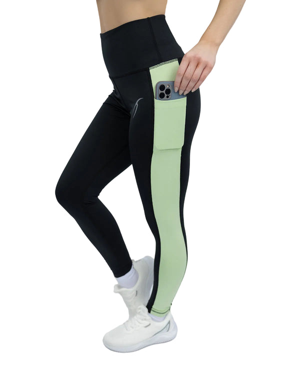Flowery Plain Black Leggings-Atum -59822597