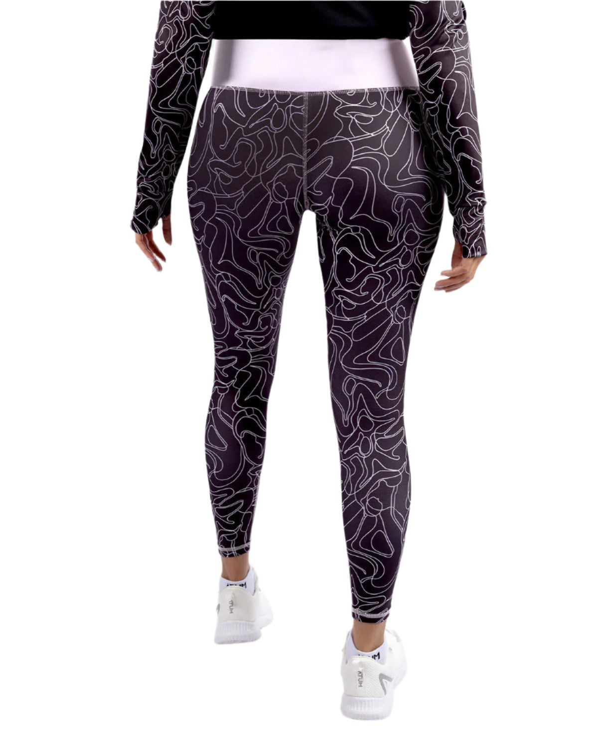 Women's Limitless Black Leggings-Atum -90711413
